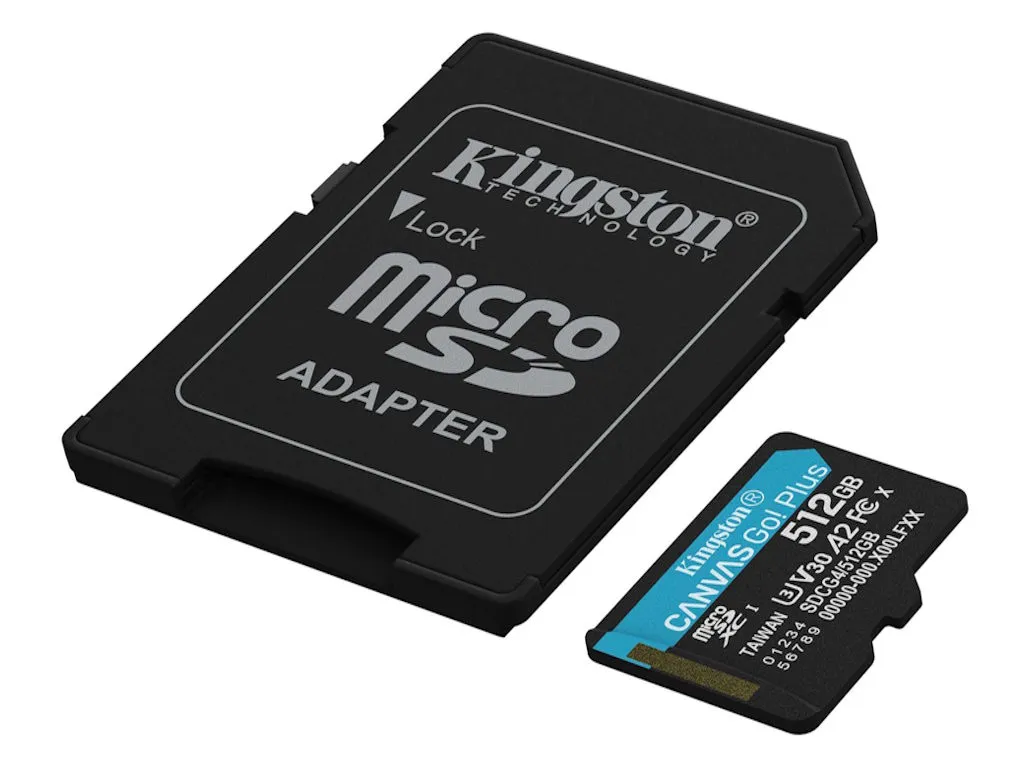 Kingston Memorijske kartice KINGSTON SDCG4/512GB/Canvas Go! Plus/microSD/200/160MB/s/+adapter Slika 3